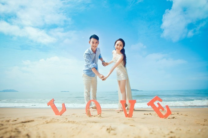 执子之手与子偕老在三亚哪个景区,三亚天涯海角执子之手与子偕老