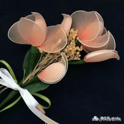 丝袜缠花做法,手工缠丝花朵制作方法
