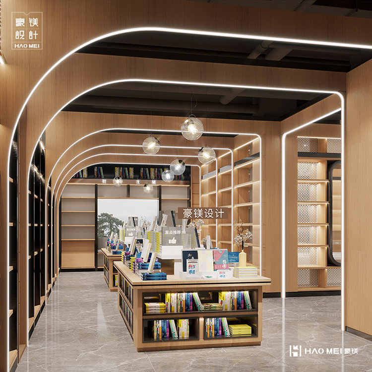 书店店铺装修设计,装修设计图书店