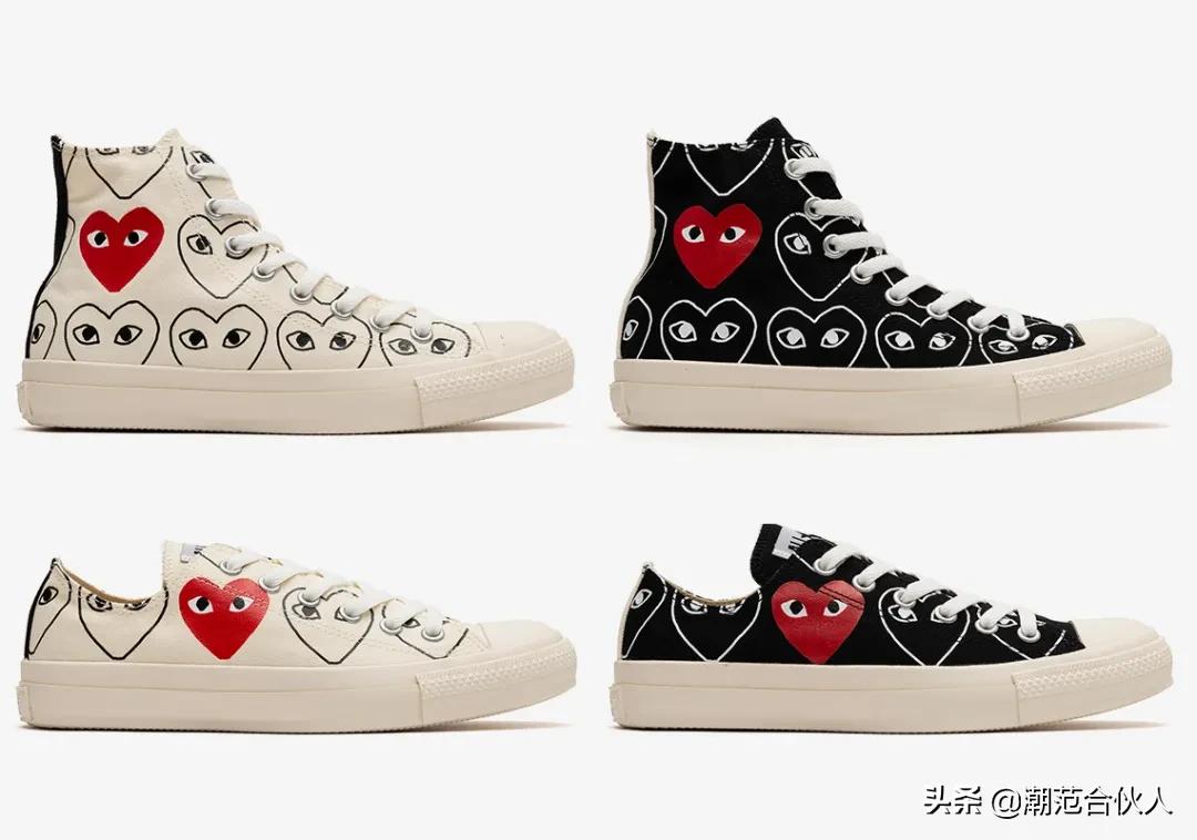 匡威爱心联名,情人节限定匡威allstar粉色爱心