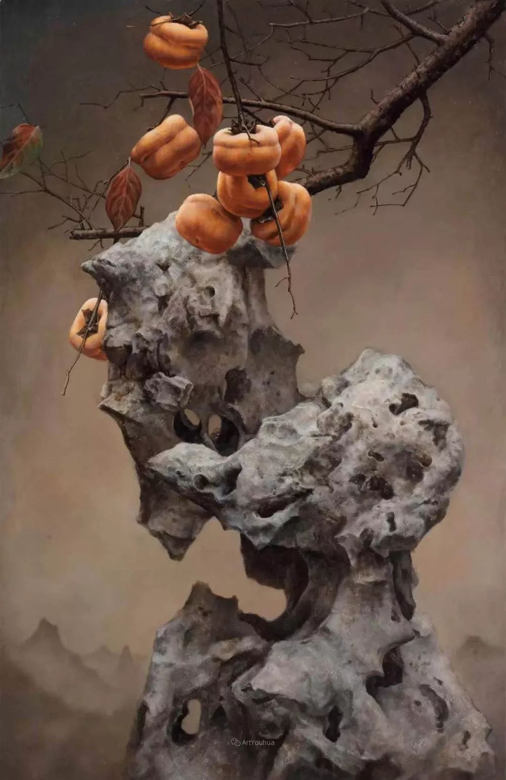 中国写意油画双年展高清作品集,国韵经典油画第五届