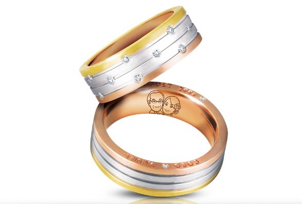 情侣对戒买什么牌子比较好,周大生七夕玫瑰金情侣对戒