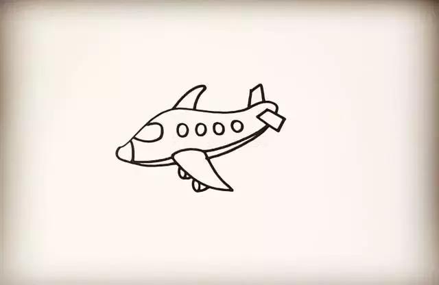 飞机简笔画中国机长,飞机简笔画100种
