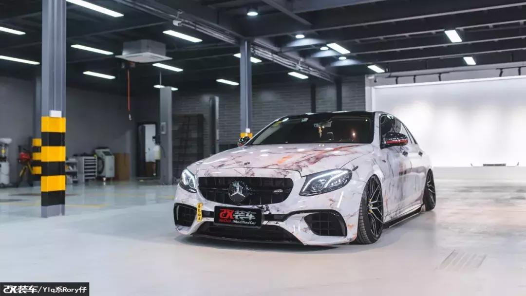2018年奔驰e300改装黑武士,奔驰e300改黑武士加恶魔之眼