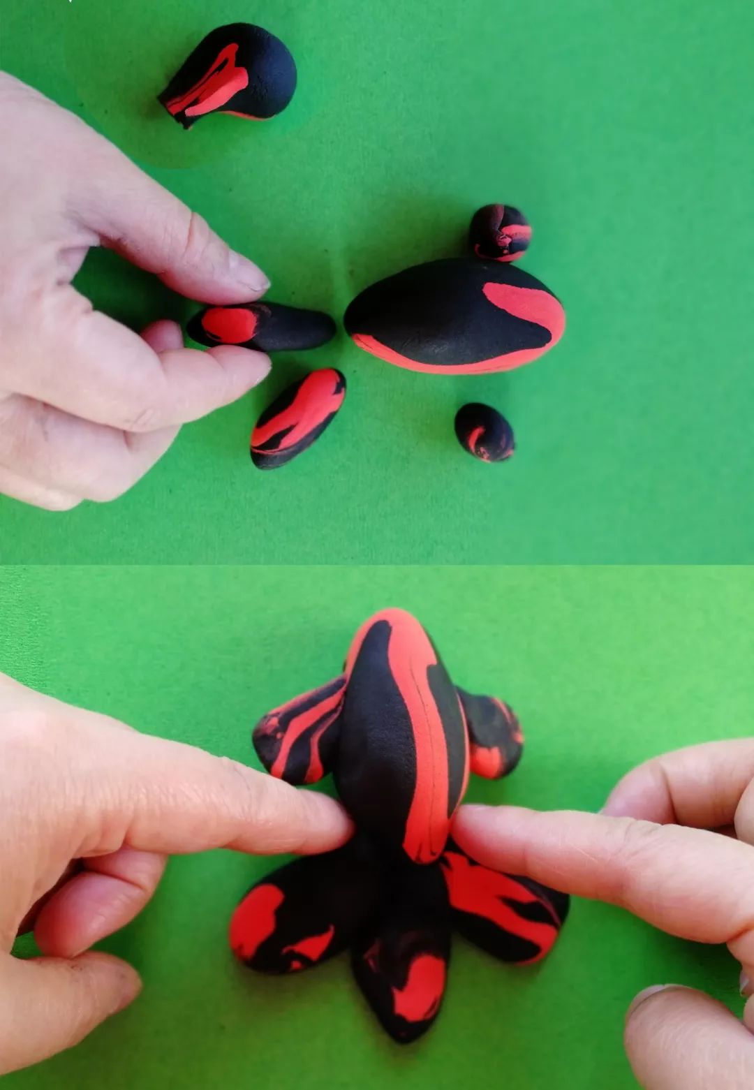 儿童手工粘土创意视频,7-12岁粘土手工简单好看小章鱼