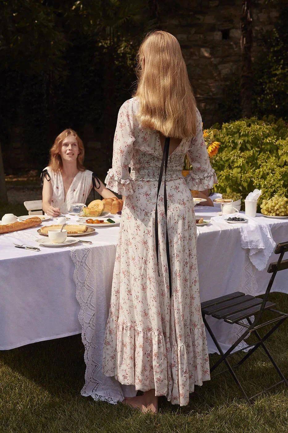 复古a字裙半身裙小个子,油画连衣裙a字夏泡泡袖