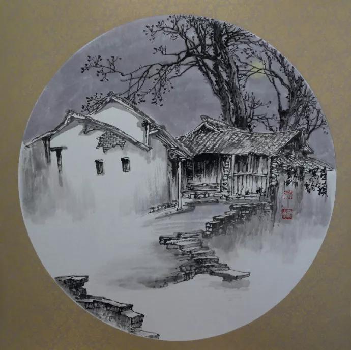 曾刚国画山水技法4,曾刚雪景国画山水画图片