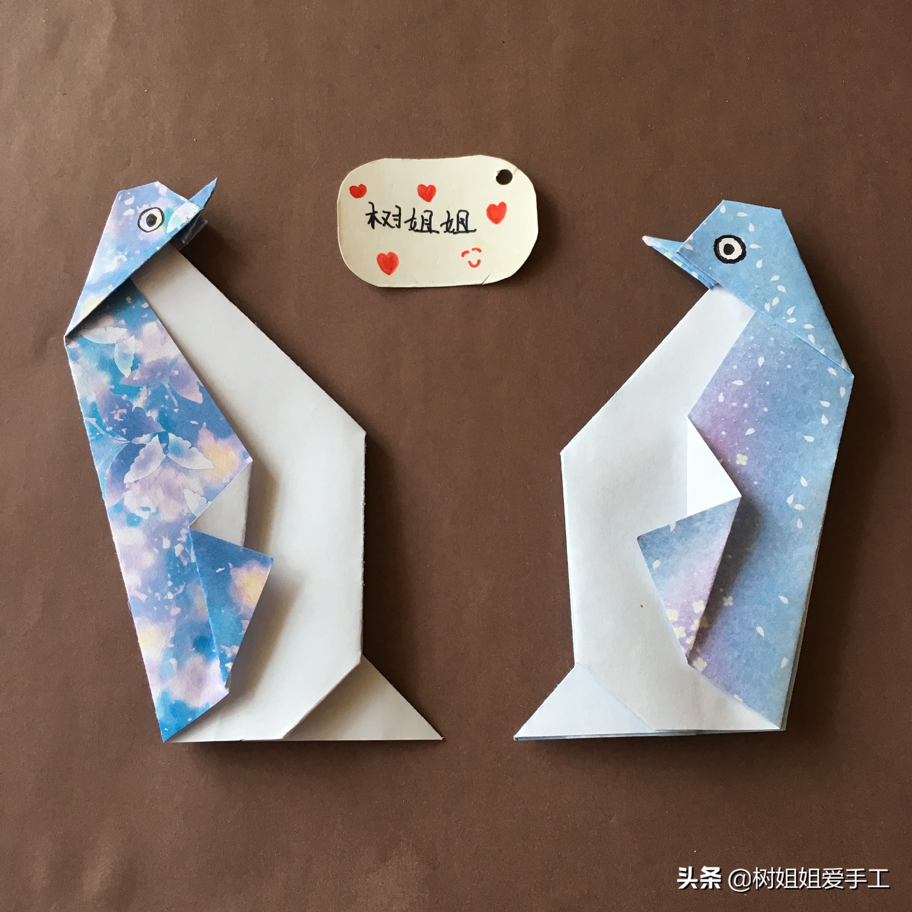 惊掉下巴的折纸企鹅教程,企鹅折纸的折法