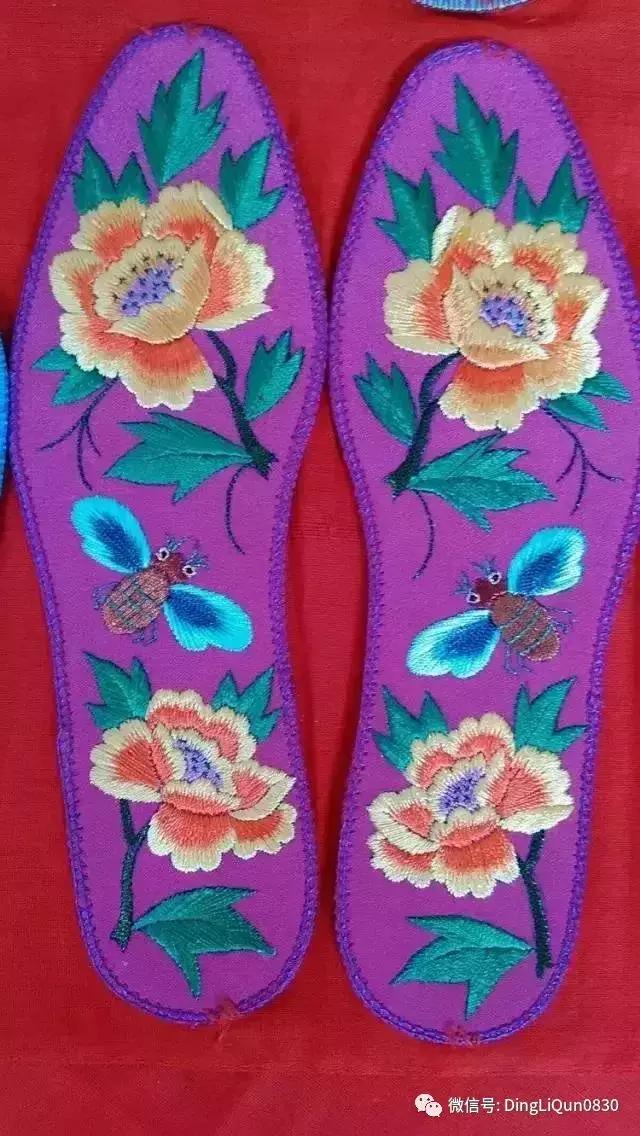 刺绣作品简单的,老式刺绣喜字的鞋垫刺绣方法