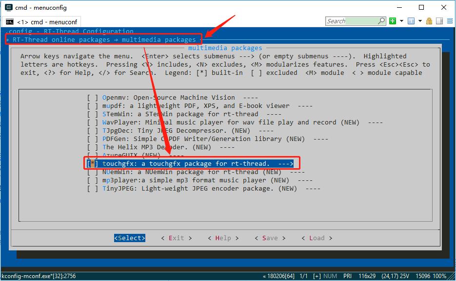 touchgfx移植,rtthread移植