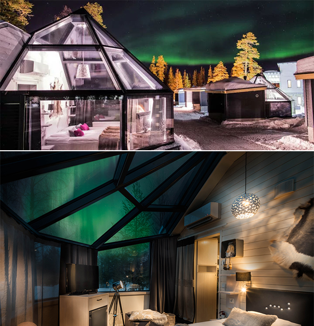芬兰极光玻璃屋,芬兰10个最难抢的极光玻璃屋