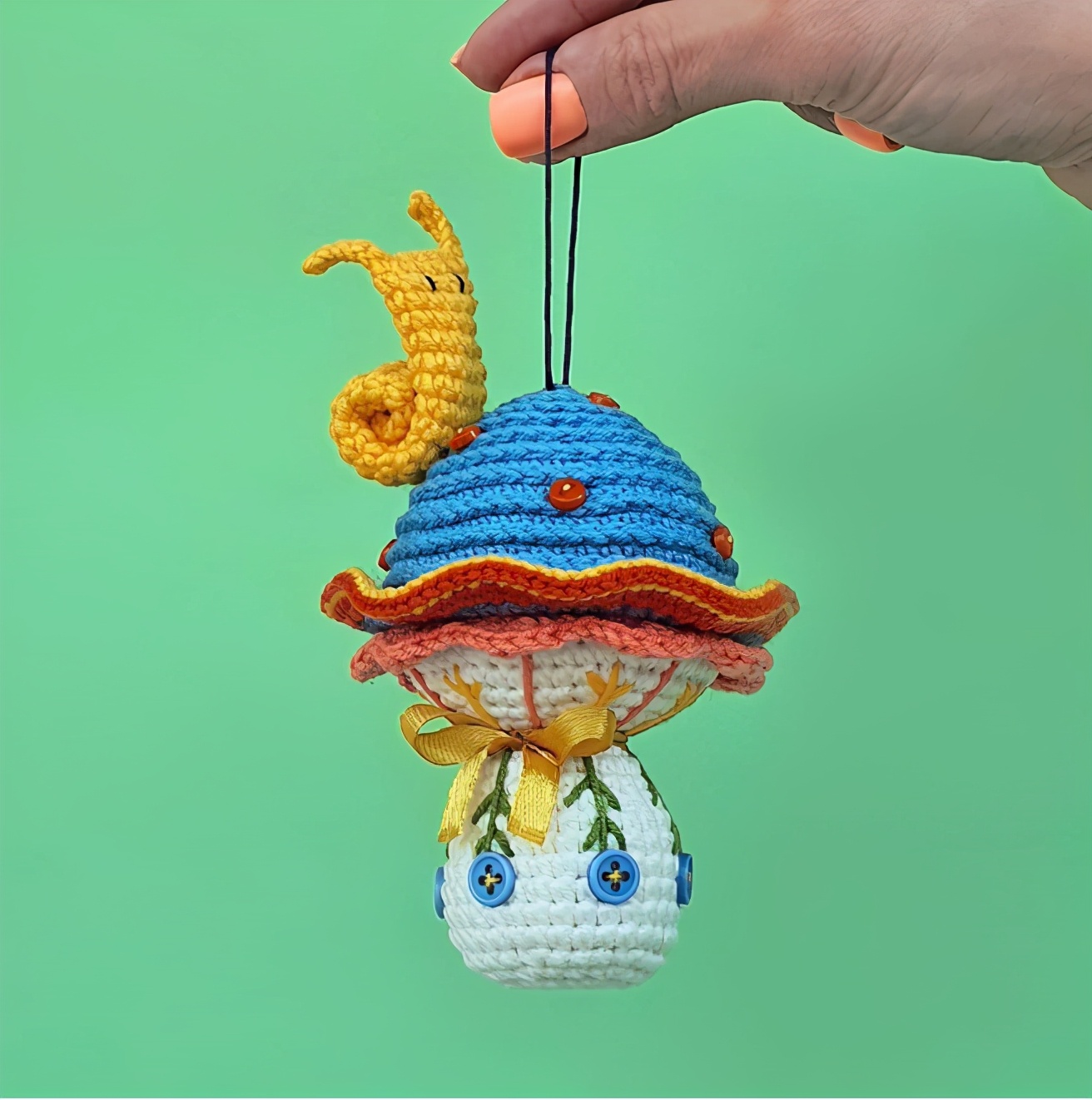 纯毛线钩织小玩意,最火毛线钩织