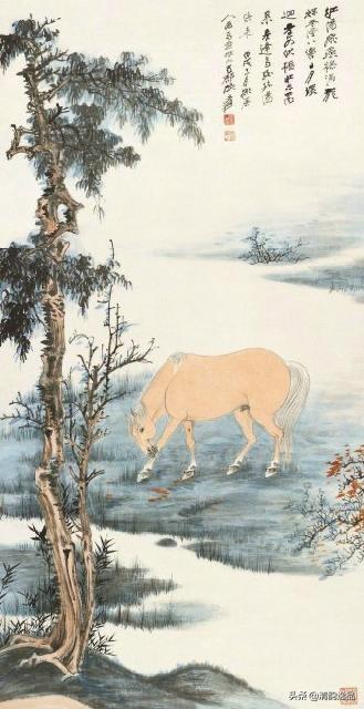 张大千最著名的动物画,张大千画写意的录像