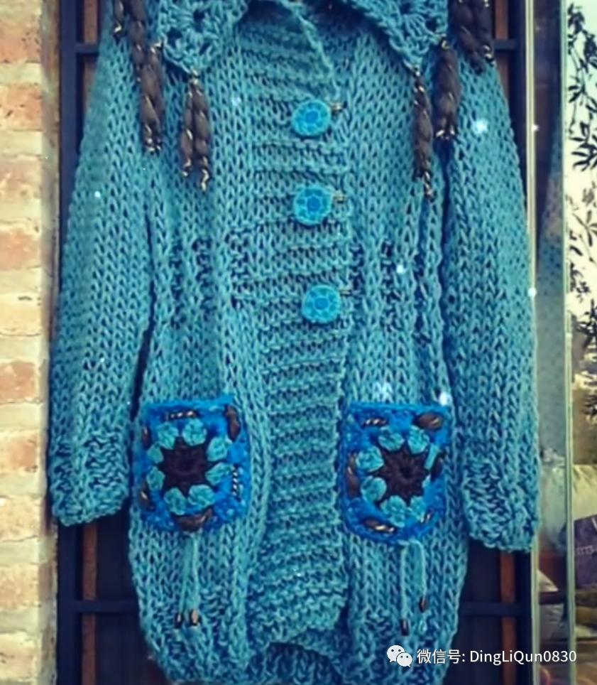 30款漂亮的针织开衫设计,针织祖母格开衫