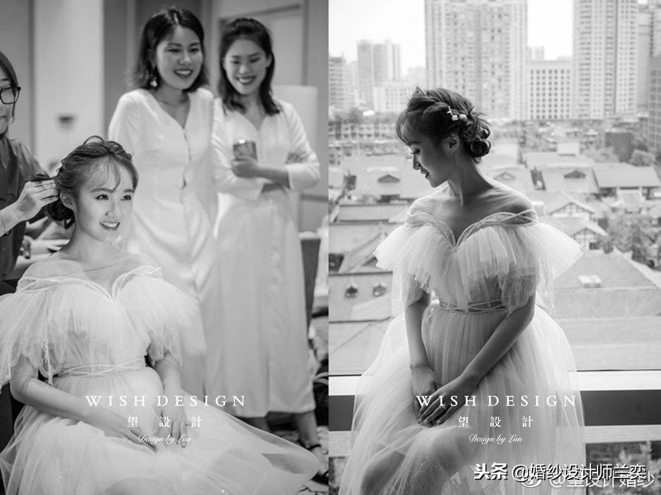 blingbling的婚纱怎么搭配饰品,blingbling大拖尾