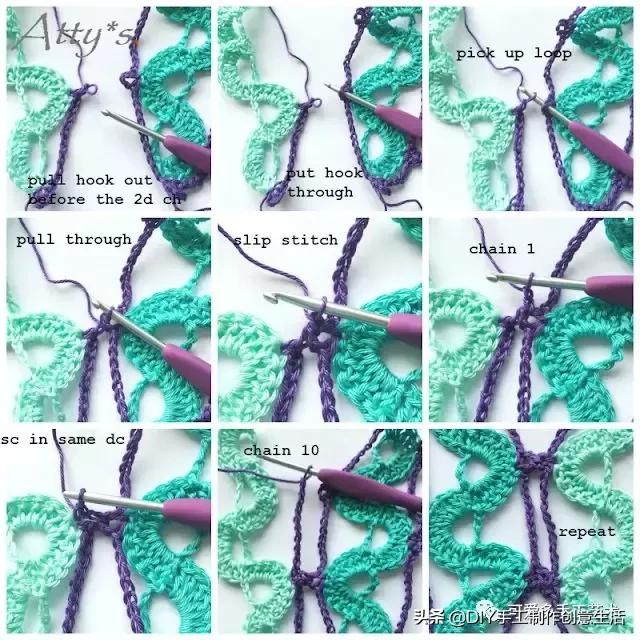 手工diy钩针编织围巾教程,diy手工编织围巾教程