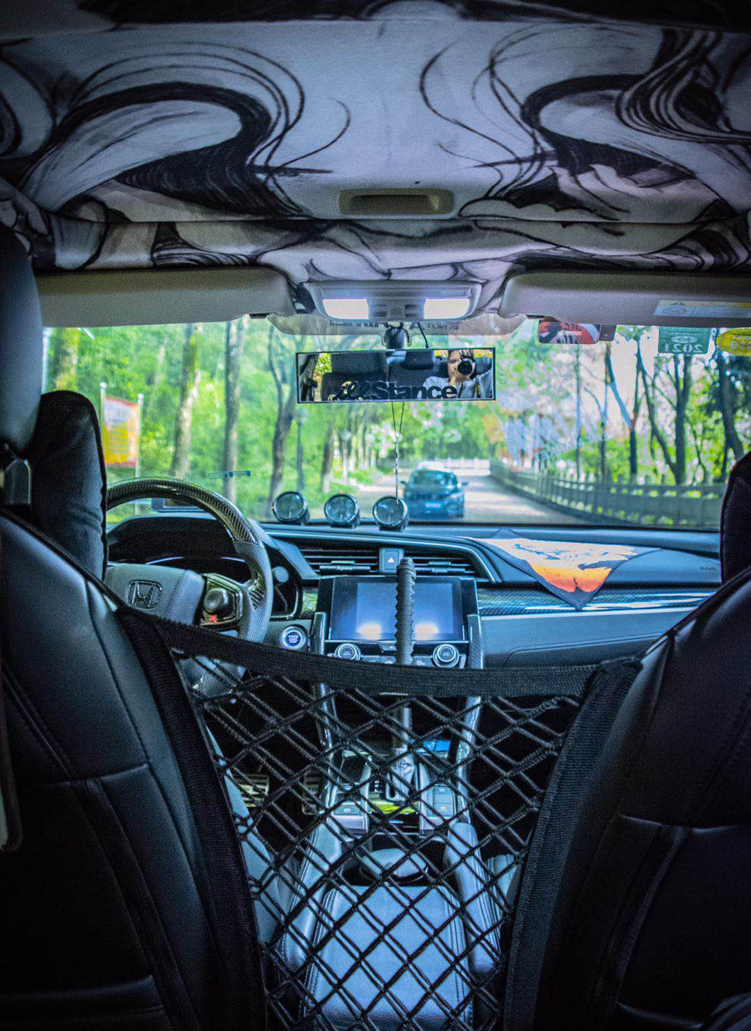 十代思域外观黑白改装方案,十代思域全黑改装