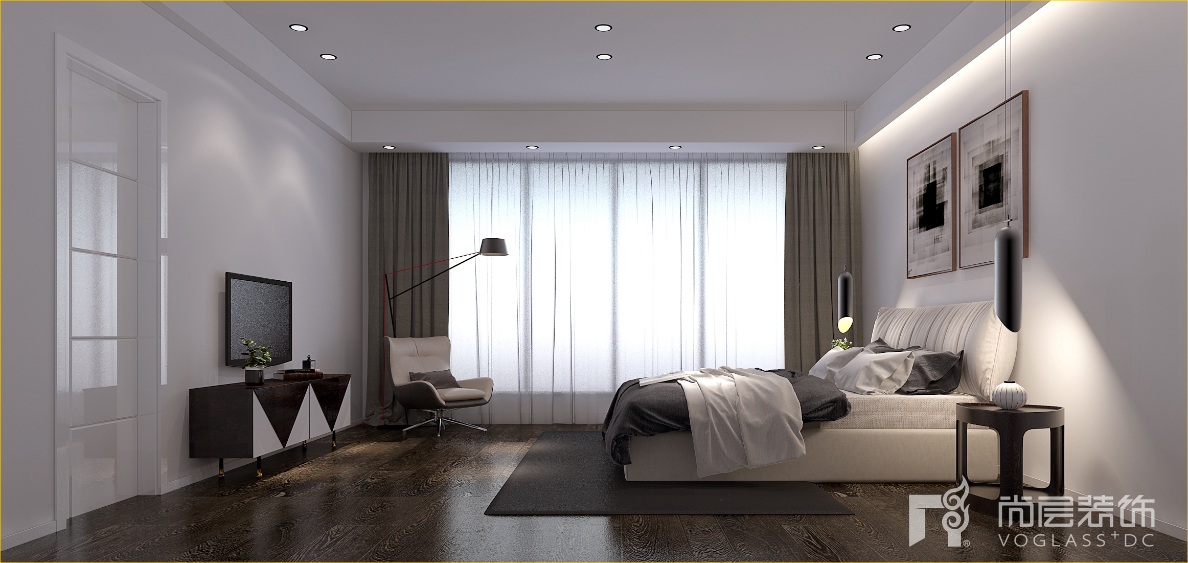 农村二层现代风格简约,四室装修简约现代风格