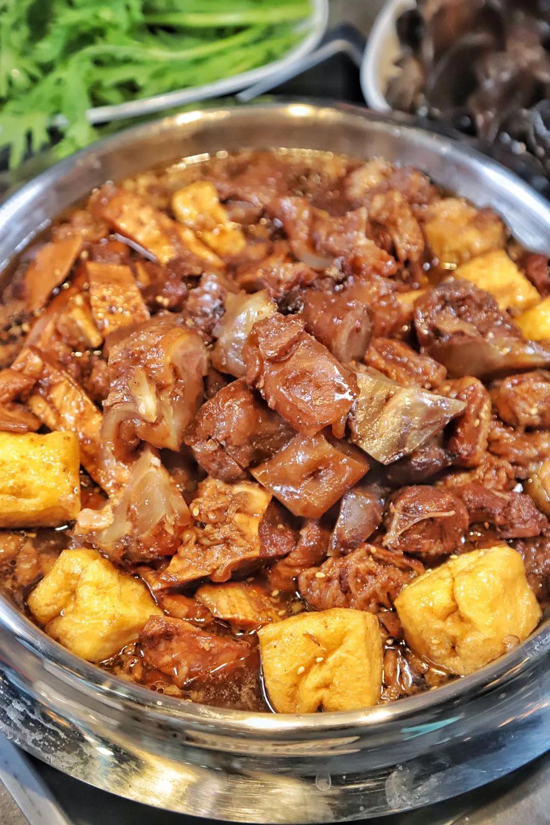 太香了连吃3碗米饭,牛筋牛板筋火锅