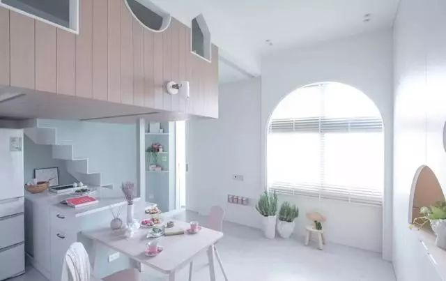 单身公寓复式楼日式,35平简单复式公寓