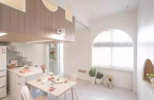 单身公寓复式楼日式,35平简单复式公寓