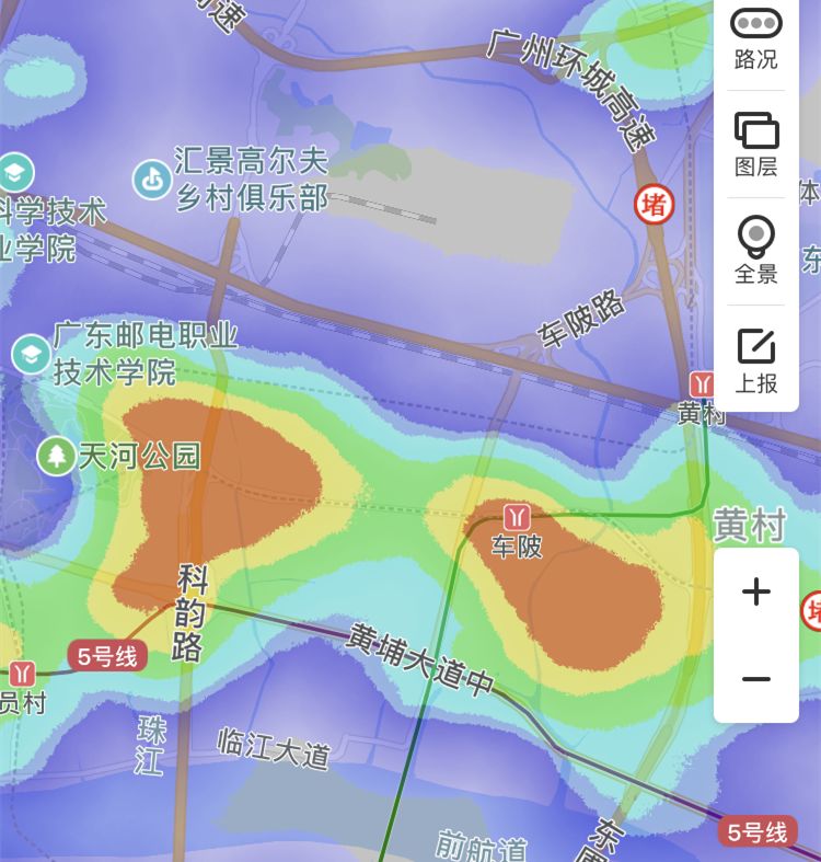 广州楼盘热力图,靠滴滴买别墅