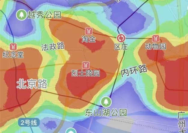 广州楼盘热力图,靠滴滴买别墅