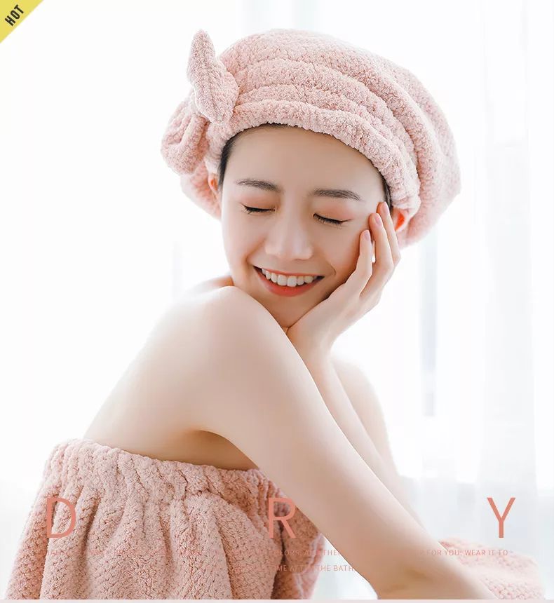 出浴再也不用穿衣服了，这款变态舒服套装，不掉毛又杀菌，5秒吸干一斤水，比普通浴巾好用百倍！