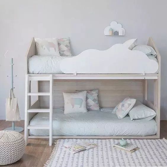 儿童房买的高低床,儿童房高低床应该放在哪位置