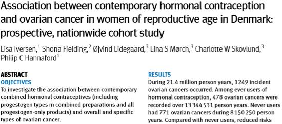 避孕药能防止癌症发展吗,口服避孕药可以预防卵巢癌吗