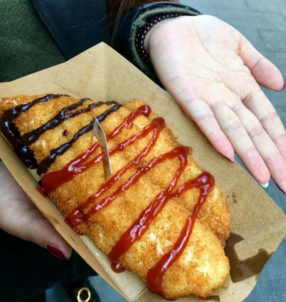 开发区步行街炸鱿鱼,沈阳炸鱼排店