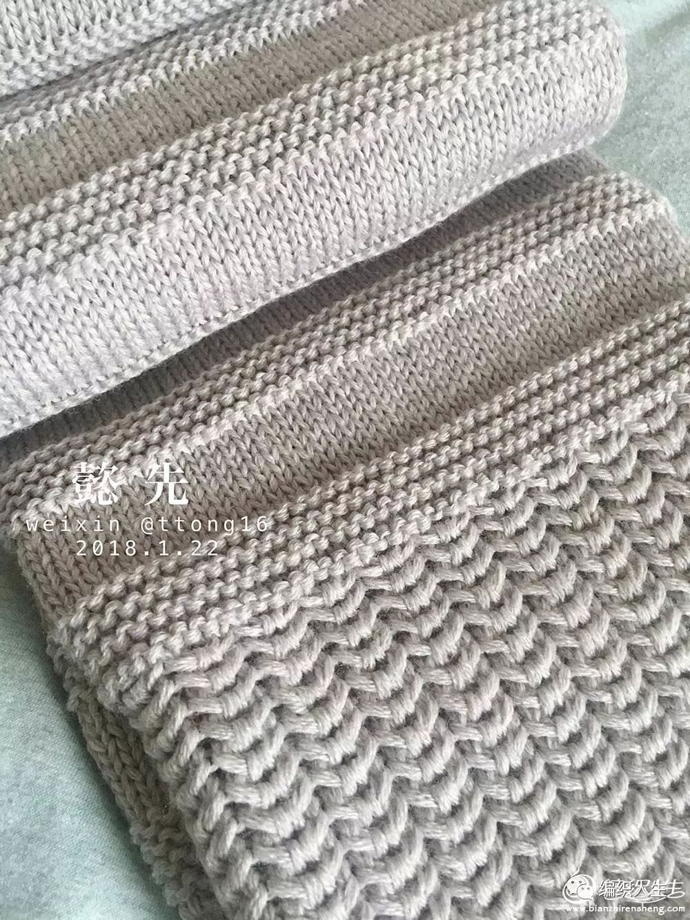 围巾手工织推荐女款棒针,纯羊毛围巾男女通用款