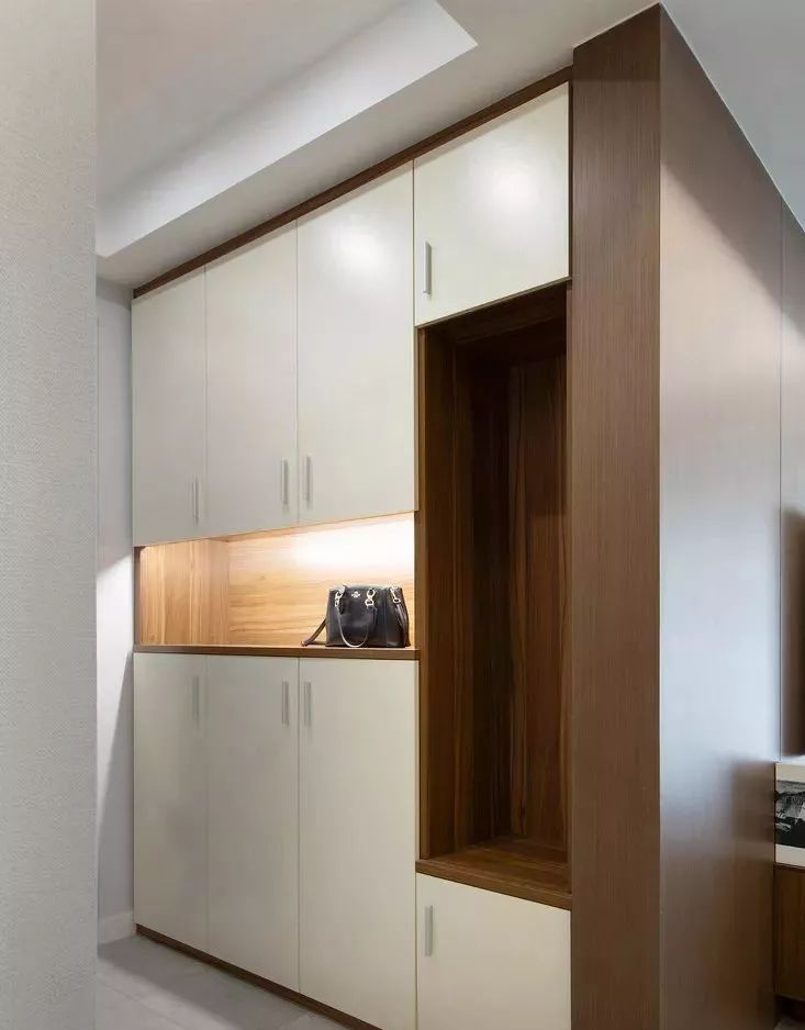 自己动手做嵌入式鞋柜现代简约,拐角鞋柜小户型方便实用