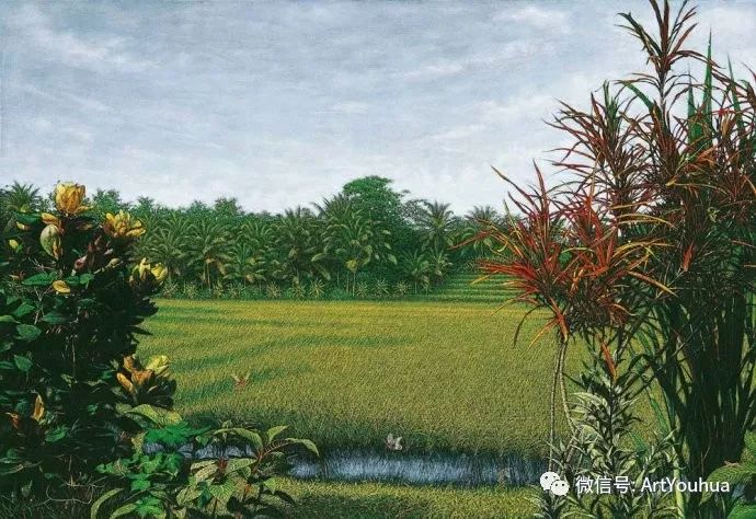 中国山村油画100幅欣赏,田园山水风景油画图片大图