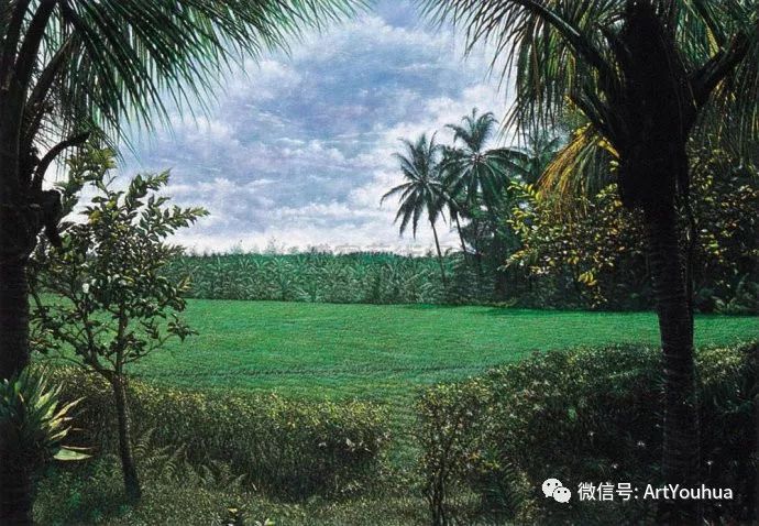 中国山村油画100幅欣赏,田园山水风景油画图片大图