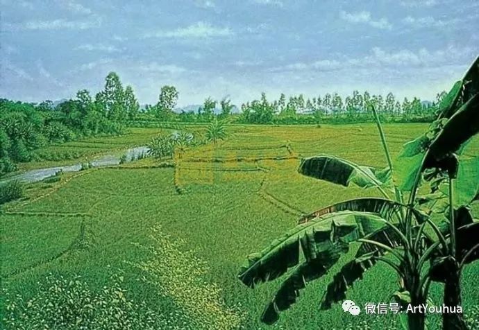 中国山村油画100幅欣赏,田园山水风景油画图片大图