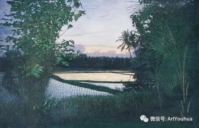 中国山村油画100幅欣赏,田园山水风景油画图片大图