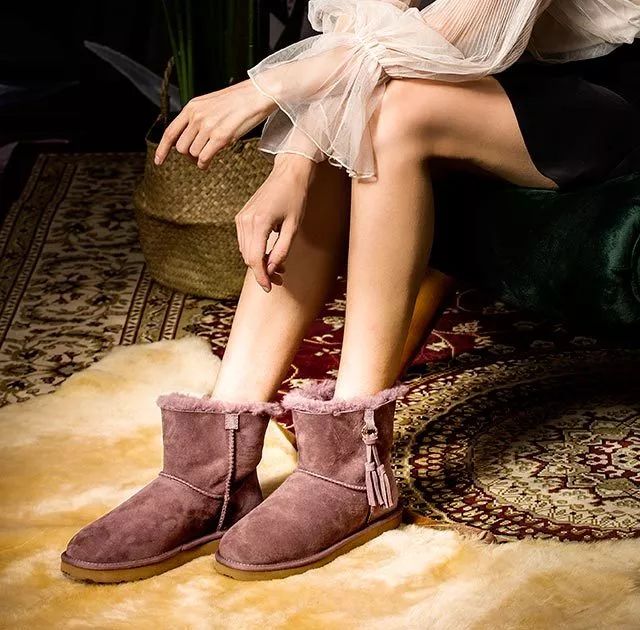 一条好物节｜经典款羊皮毛一体雪地靴，轻薄温暖的羊绒连裤袜