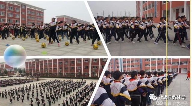 张店区实验中学运动会足球表演,学校足球体育活动展演