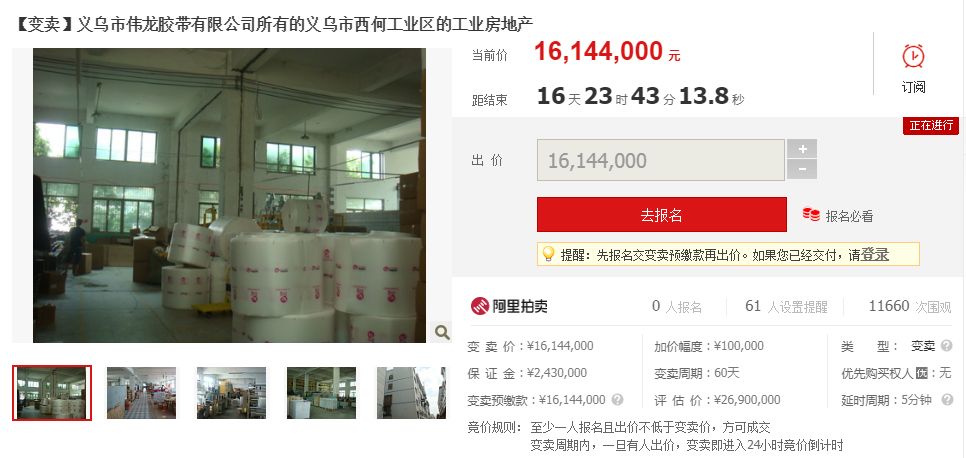 曝光！义乌多个大老板欠下数百万元，厂房被拍卖