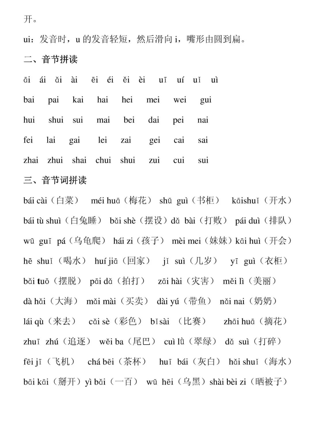 一年级汉语拼音声母韵母拼读口诀,小学一年级语文汉语拼音教学视频
