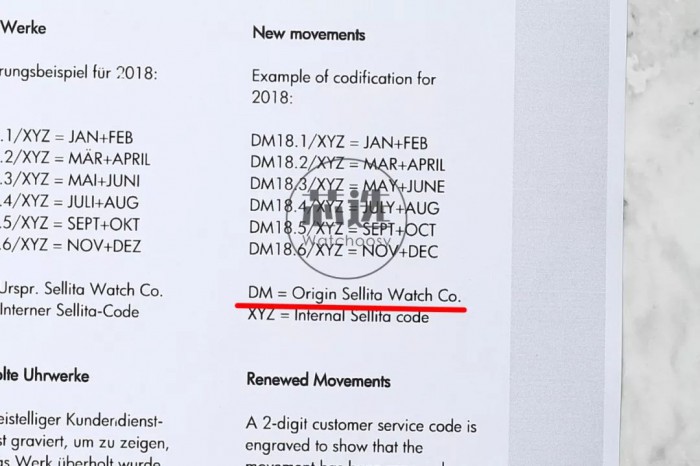 机芯带dm手表好不好,手表机芯刻有dm