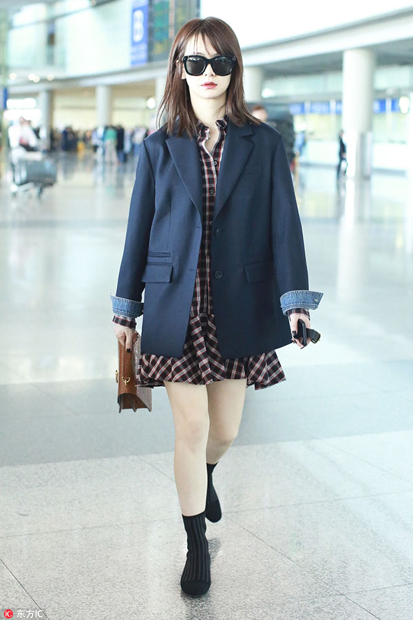 小腿粗壮穿英伦风袜靴好看嘛,最显腿细的袜靴