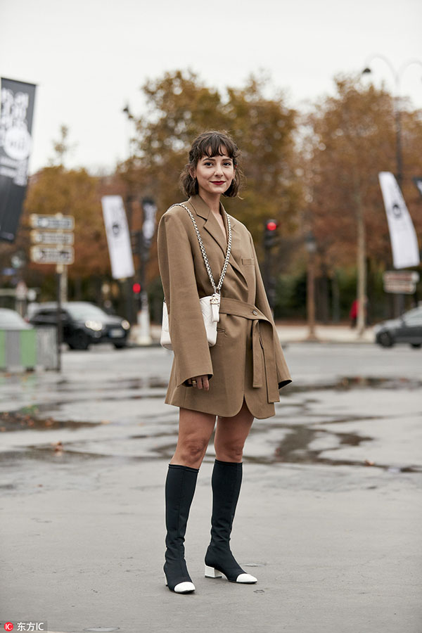 小腿粗壮穿英伦风袜靴好看嘛,最显腿细的袜靴