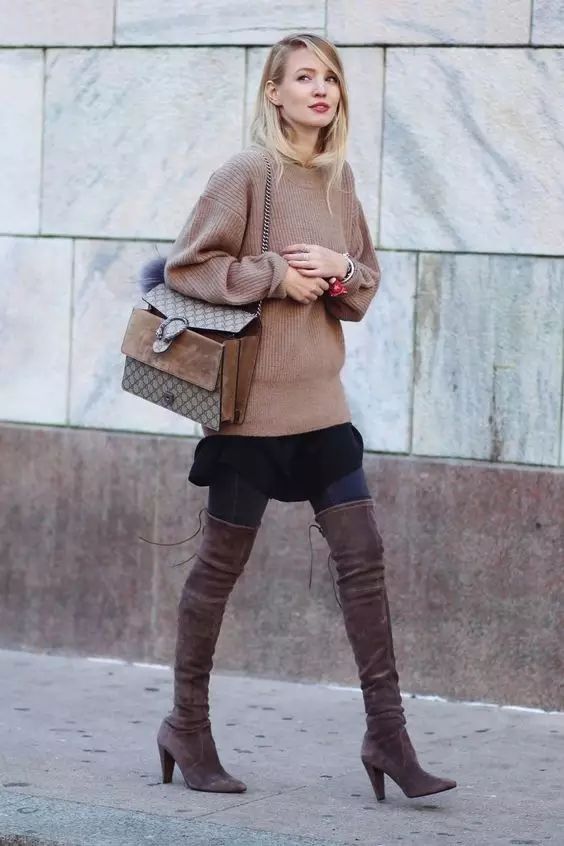 毛衣衬衫最温暖的叠穿套路,衬衫内穿外搭毛衣