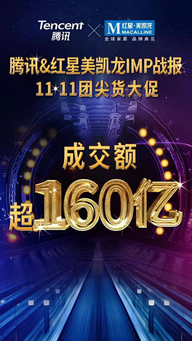 红星与腾讯跨界合作突破自然DNA隔离法则，首战双十一160亿验证成色