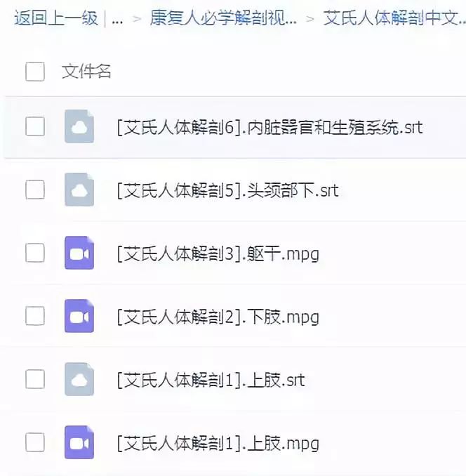 康复人必学的解剖教程/视频/电子书大合集,点击领取