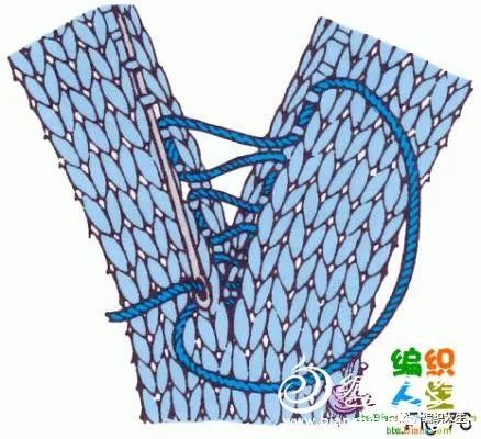 女士十号针中粗毛线编织毛衣款式,v领泡泡中袖针织衫