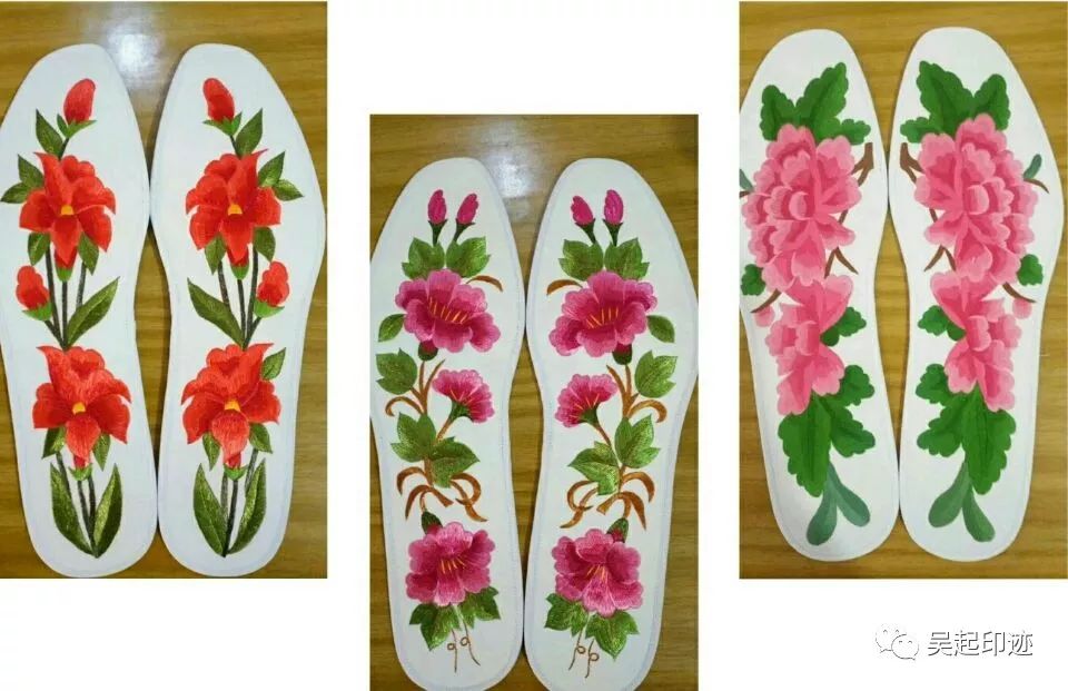 指尖上的刺绣鞋垫,一针一线纯手工刺绣鞋垫
