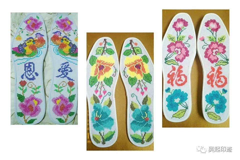 指尖上的刺绣鞋垫,一针一线纯手工刺绣鞋垫